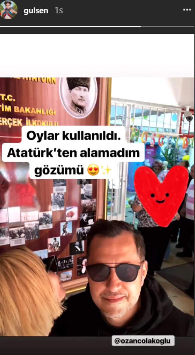 Oy Kullanan Ünlülerin Sandık Paylaşımları