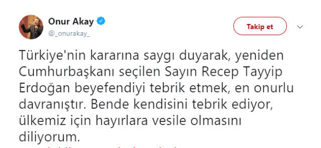 Ünlülerden Recep Tayyip Erdoğan'a Tebrik Mesajları Yağdı