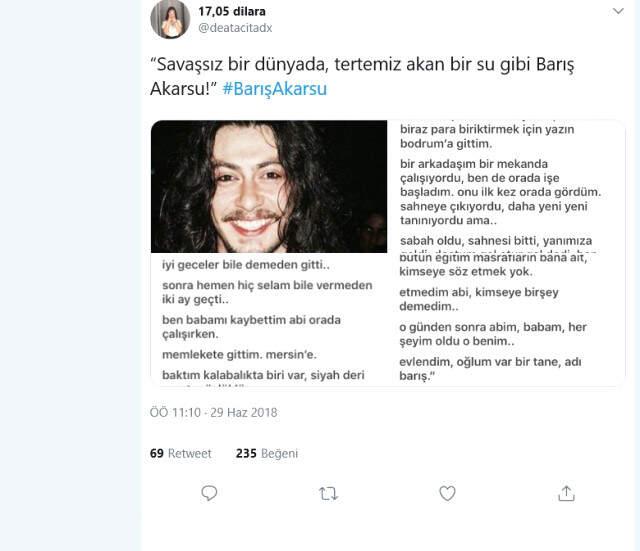 Barış Akarsu 39. Doğum Gününde Sevenleri Tarafından Sosyal Medyada Anıldı! Barış Akarsu Kimdir?