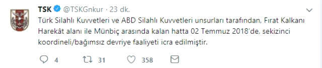 Türk Silahlı Kuvvetleri, Menbiç Sınırına Tank ve Zırhlı Araç Sevk Etmeye Başladı