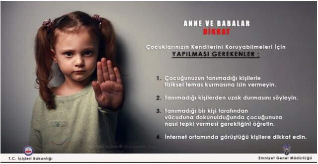 Çocuklarınızın kendilerini koruyabilmeleri için yapılması gerekenler nelerdir? EGM,