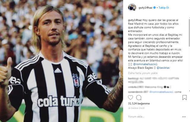 Guti Hernandez, Beşiktaş'a Transfer Olduğunu Açıkladı