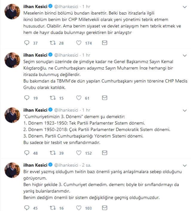 Eleştirilerin Odağındaki CHP'li İlhan Kesici'den Partililere Cevap: <a class='keyword-sd' href='/siyaset/' title='Siyaset'>Siyaset</a> Anlayışım Budur