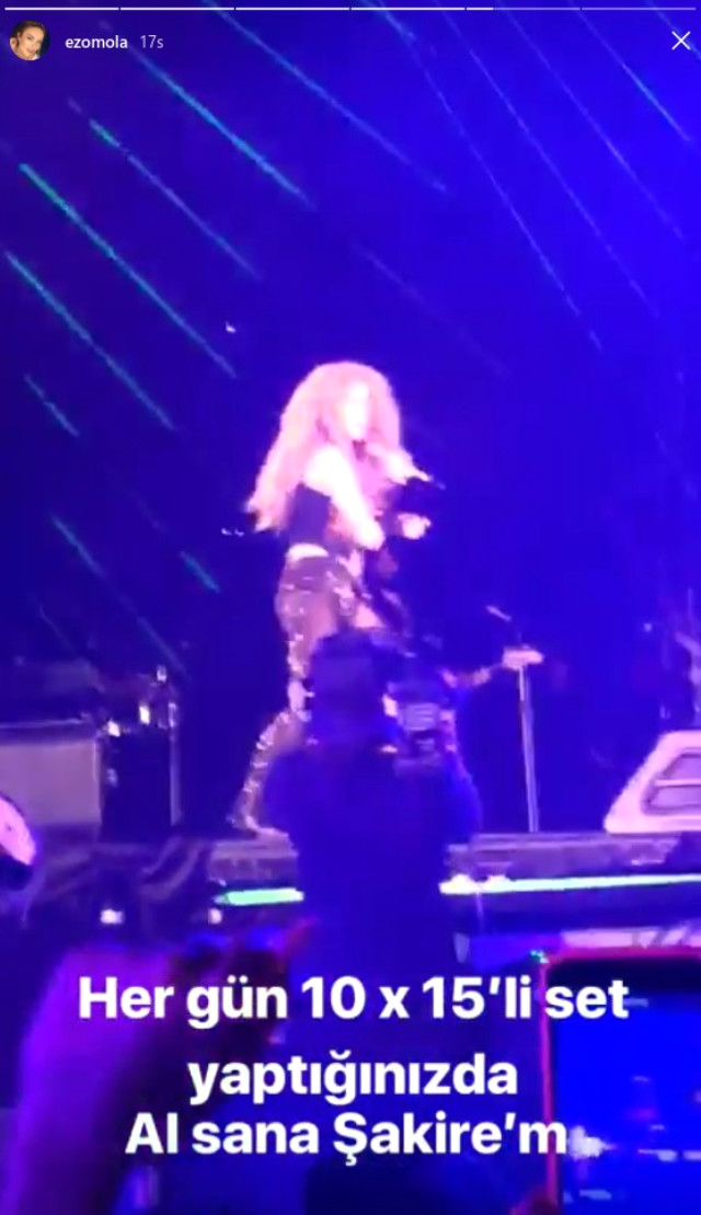 Shakira'nın Konserinde Ezgi Mola'yı Kucağına Alan Enis Arıkan, 'Fıtık Oldum Yatıyorum' Dedi