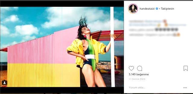 Hande Ataizi Cesur Pozlarıyla Parmak Isırttı