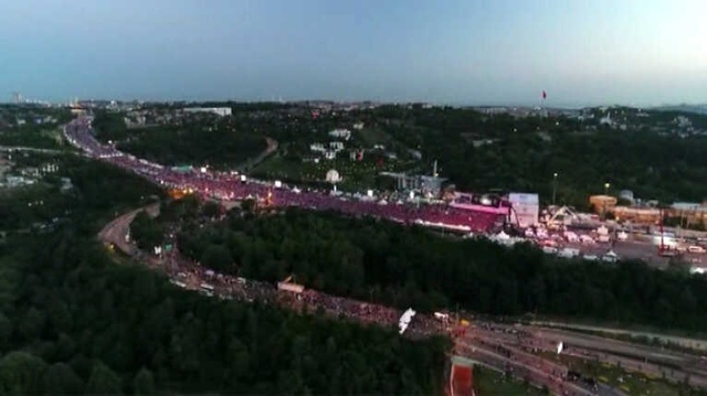 Başkan Erdoğan 15 Temmuz Etkinlikleri Kapsamında Şehitler Köprüsü'nde