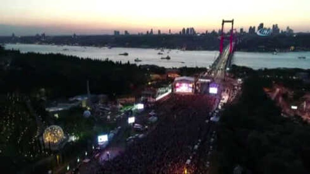 Başkan Erdoğan 15 Temmuz Etkinlikleri Kapsamında Şehitler Köprüsü'nde