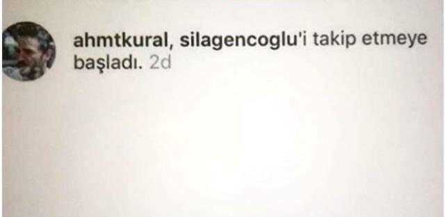 Ahmet Kural Eski Sevgilisi Sıla Gençoğlu'nu Instagram Üzerinden Yeniden Takip Etmeye Başladı