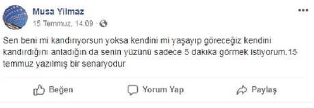 CHP'li İlçe Başkanına 15 Temmuz Paylaşımı Nedeniyle Soruşturma Açıldı