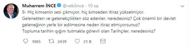 Muharrem İnce, Sosyal Medyadan 