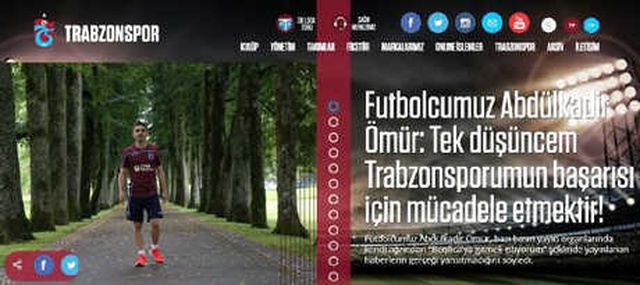 Abdülkadir Ömür: Tek Düşüncem Uzun Yıllar Trabzonspor'a Hizmet Etmek