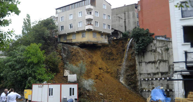 Son Dakika! Beyoğlu Sütlüce'deki Binanın Çökme Anı Kamerada! Beyoğlu Sütlüce'deki Binanın Çökme Anı Kamerada!