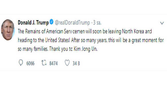 Kuzey Kore, Amerika'nın 1950-53 Yıllarında Ölen 55 Askerinin Naaşlarını Yıllar Sonra Geri İade Etti