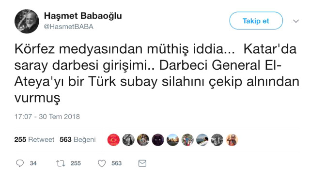 Katar'da Darbe Girişimi İddiası: Darbeci Generali Türk Subayı Vurdu!