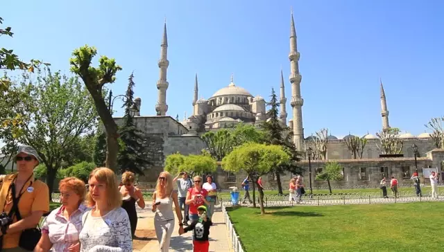 Sultanahmet'e Turist Akını