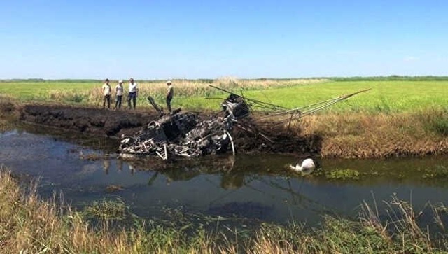 Rusya'da Düşen Helikopterde Pilot Yanarak Can Verdi