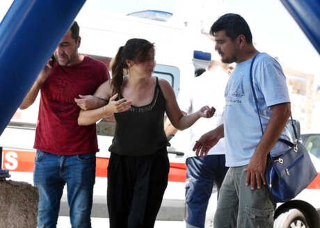 Sürücü ve Eşi Tartışırken Otomobil Takla Attı