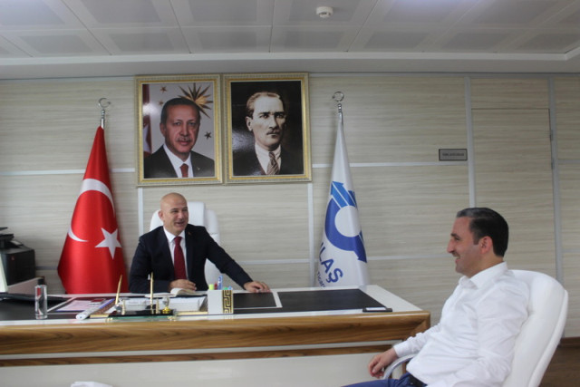 AK Parti Sultanbeyli İlçe Başkanı Ali Tombaş, Özulaş A.Ş. Başkanı Sedat Şahin Ziyaret Etti