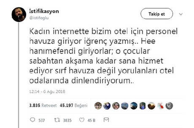 Otelin Havuzuna Giren Personelini Koruyan Otel Sahibi Sosyal Medyada Olay Oldu