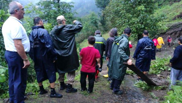 Ordu'da Aşırı Yağıştan Dolayı Meydana Gelen Heyelanda Kaybolan Yaşlı Adam Hayatını Kaybetti