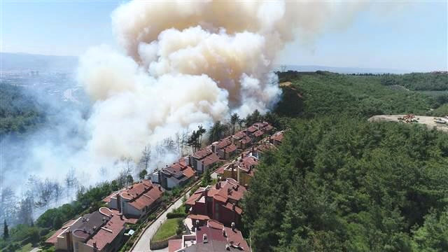 Bursa'daki Yangın Kontrol Altına Alındı