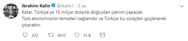 Katar'dan, Türkiye'ye 15 Milyar Dolarlık Yatırım Desteği!