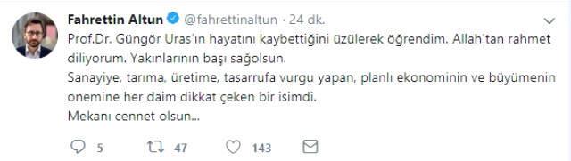 Milliyet Gazetesi Ekonomi Yazarı Güngör Uras Hayatını Kaybetti