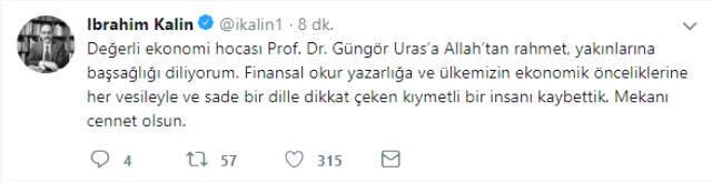 Milliyet Gazetesi Ekonomi Yazarı Güngör Uras Hayatını Kaybetti