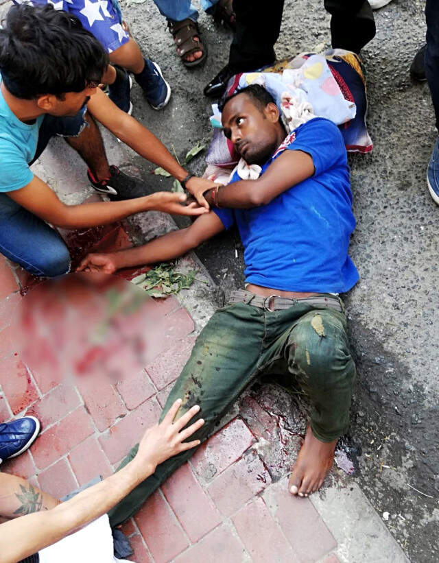 İstanbul'da Bangladeş Uyruklu Turist, 3'üncü Kattan Yere Düştü