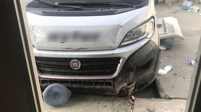 Şoförünün Uyuyakaldığı Servis Minibüsünün Karıştığı Feci Kaza Kamerada