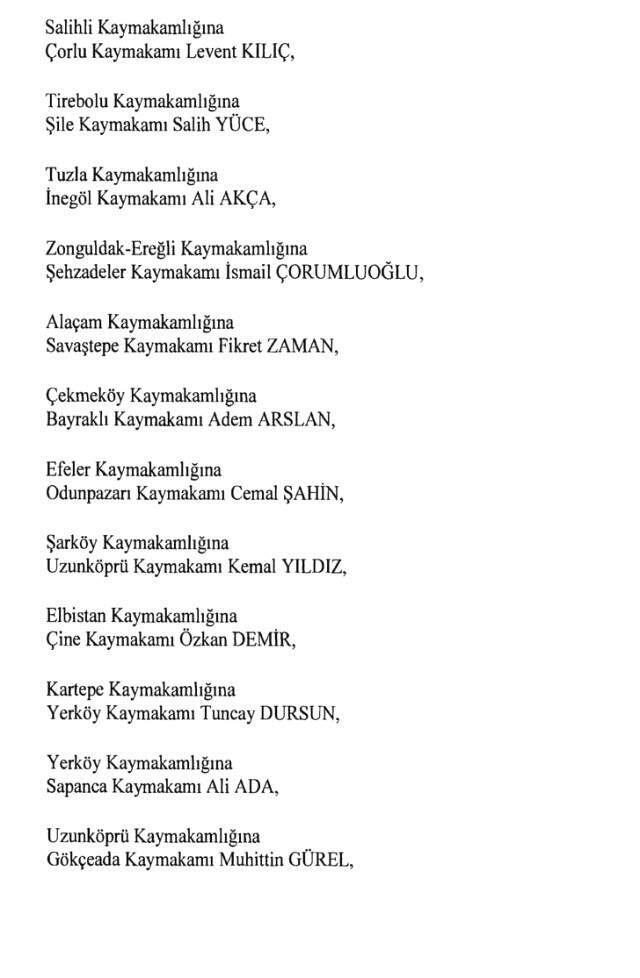Cumhurbaşkanlığı Kararı ile 471 Mülki İdare Amirinin Yeri Değişti Cumhurbaşkanlığı Kararı ile 471 Mülki İdare Amirinin Yeri Değişti