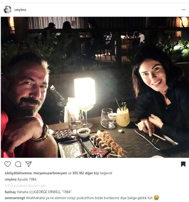 Defne Samyeli, Sosyal Medya Hesabından İlk Kez Cem Yılmaz'la Fotoğraflarını Paylaştı