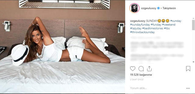 Özge Ulusoy'un Yatak Pozu Takipçilerine Parmak Isırttı Özge Ulusoy'un Yatak Pozu Takipçilerine Parmak Isırttı