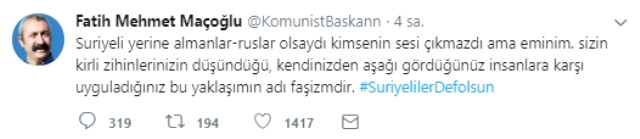 Twitter'da Büyük Tartışmalara Sebep Olan Başlık: Suriyeliler Defolsun