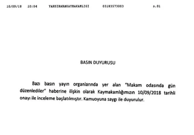 'Makam Odasında Gün' Olayına Kaymaklık Soruşturma Açtı