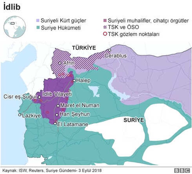 Öso: Türkiye İdlib'deki Muhaliflere Silah ve Cephane Sevkiyatını Artırdı