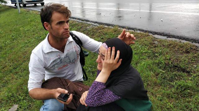 Samsun'da, Direksiyon Başında Eşiyle Tartışan Sürücü Kaza Yaptı: 5 Yaralı