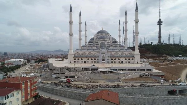 Çamlıca Camii İnşaatında Sona Gelindi, Mabet Havadan Görüntülendi