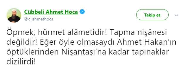 Ahmet Hakan, Kendisine ''Öptüklerinden Nişantaşı'na Kadar Tapınaklar Dizilirdi'' Diyen Cübbeli'ye Cevap Verdi