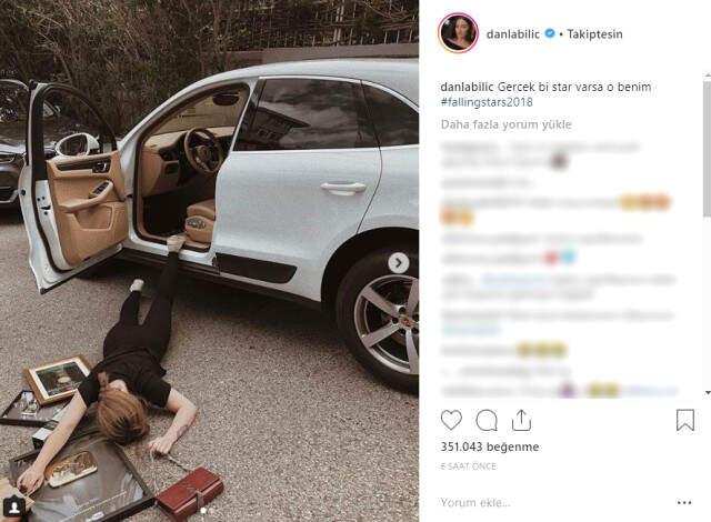 Danla Bilic, Paylaşımıyla 'Falling Stars' Akımına Dahil Oldu
