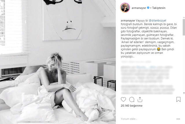 Ünlü Gazeteci Ayşe Arman, Yatak Pozunu Takipçileriyle Paylaştı!