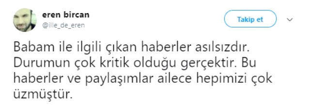 Son Dakika! CHP'li Vekilin Hayatını Kaybettiği İddialarına Oğlundan Yalanlama: Babamın Durumu Kritik Ama Yaşıyor CHP'li Vekilin Hayatını Kaybettiği İddialarına Oğlundan Açıklama: Babamın Durumu Kritik Ama Yaşıyor