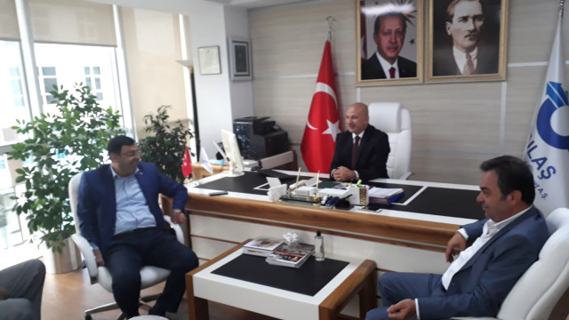 AK Parti İstanbul Milletvekili Serkan Bayram, Özulaş A.Ş Başkanı Sedat Şahin'i Ziyaret Etti