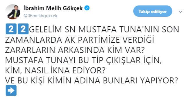 Melih Gökçek'ten Ankara Büyükşehir Belediye Başkanı Tuna'ya: Seni İnsan Yüzüne Çıkamaz Hale Getiririm