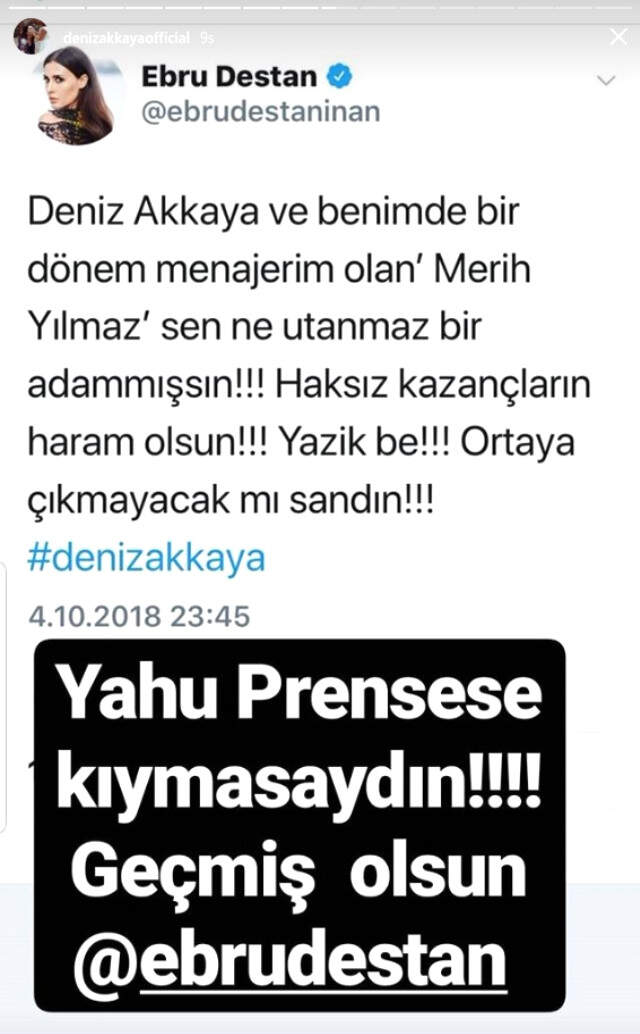 Deniz Akkaya Hakkında Eski Menajeri, Kendisini Darp Ettiği Gerekçesiyle Suç Duyurusunda Bulundu Deniz Akkaya Hakkında Eski Menajeri, Kendisini Darp Ettiği Gerekçesiyle Suç Duyurusunda Bulundu