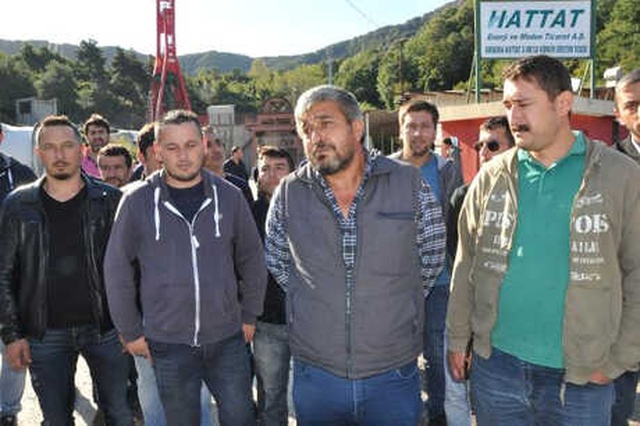 Bartın'da, İşten Çıkarılan Madenciler, 50 Metre Yükseklikte Eylem Yaptı