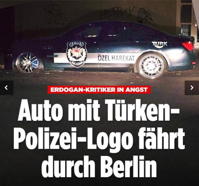 Üzerinde 'Özel Harekat' Yazan Araba, Almanya'yı Karıştırdı