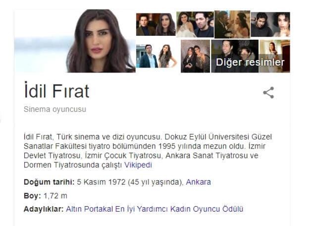 İdil Fırat İsyan Etti: Google'daki Ben Değilim