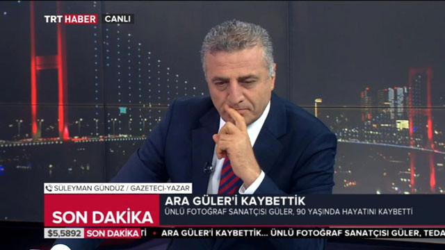Ara Güler'in Öldüğü Haberini Ekranda Gören TRT Haber Moderatörü Fuat Kozluklu Yıkıldı