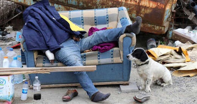 Köpek, 350 Bin TL'ye Evini Satıp Sokakta Yaşamaya Başlayan ve Ölü Bulunan Sahibinin Başında Bekledi